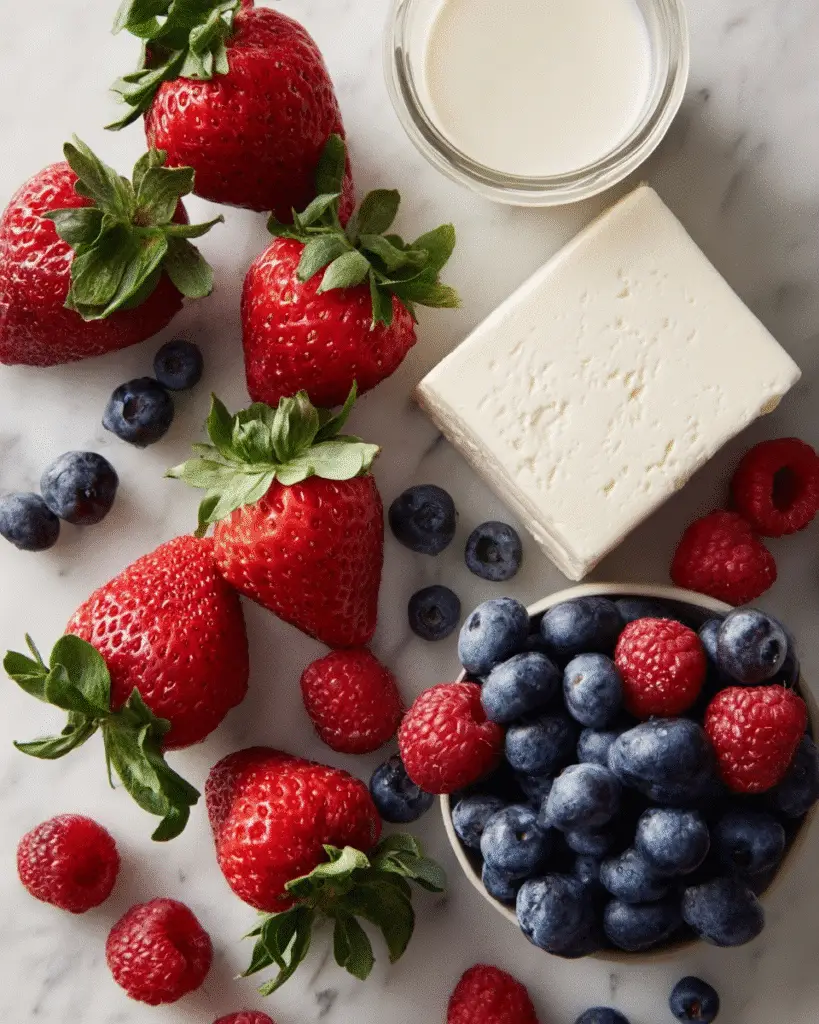 Triple Berry Angel Food Cake Roll Recipe