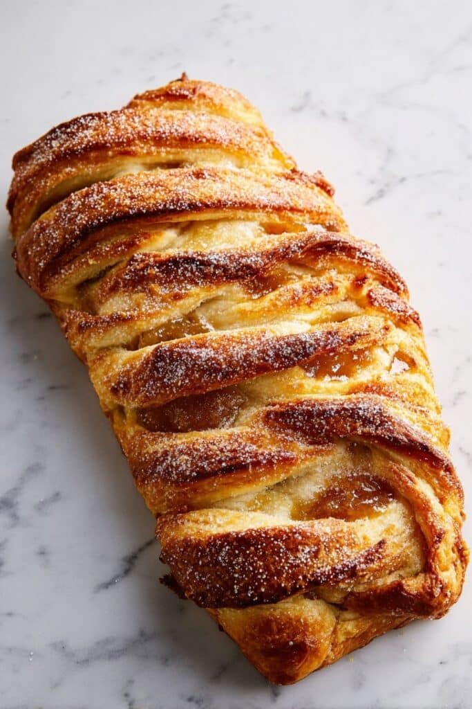Apple Cinnamon Puff Pastry Braid Recipe