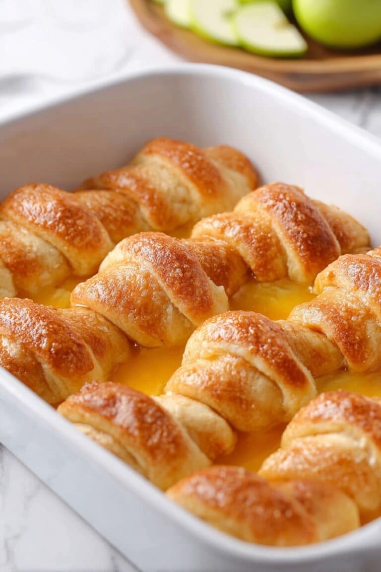 Easy Apple Dumplings with Mountain Dew Caramel Sauce Recipe