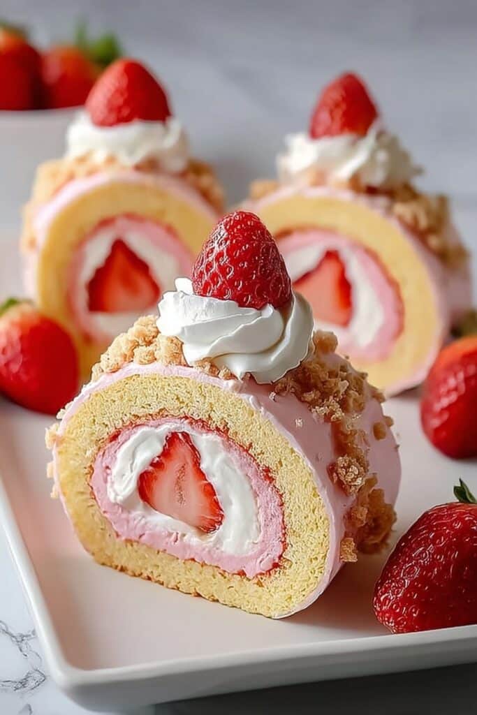 Strawberry Shortcake Sushi Roll Recipe