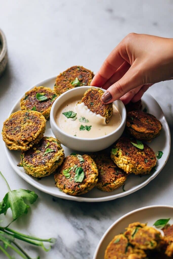 Easy Pumpkin Chickpea Fritters (Vegan + Gluten-Free) Recipe