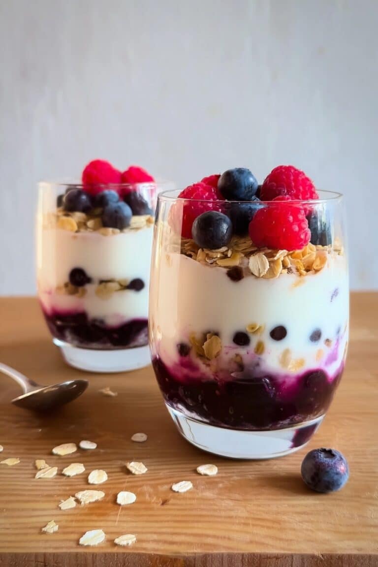 Beautiful Berry Patriotic Vegan Yogurt Parfait – 5 Minute Recipe