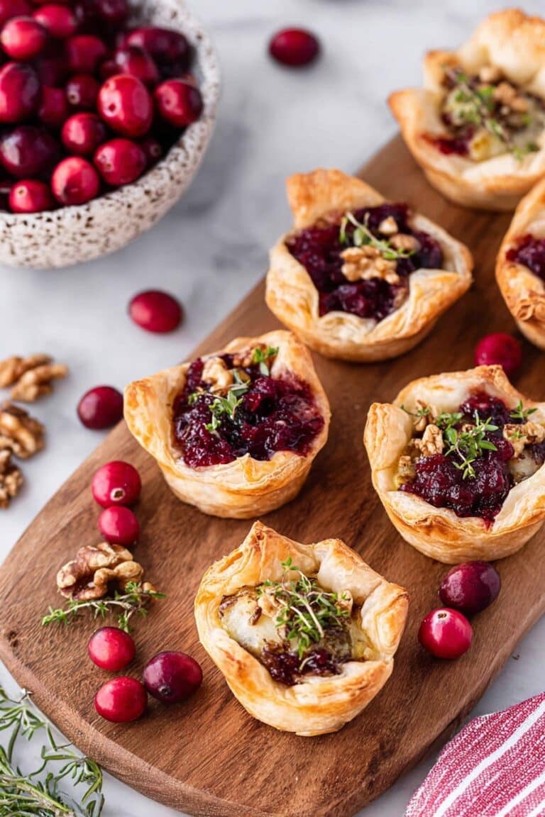 Cranberry Brie Bites Recipe