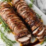 Roasted Pork Tenderloin with Balsamic Herb Sauce Recipe