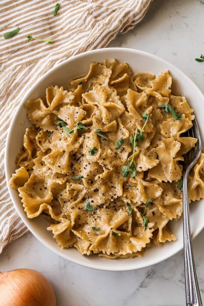 The BEST French Onion Pasta Recipe