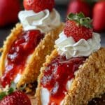 Strawberry Crunch Cheesecake Tacos Recipe