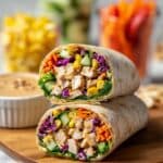 Thai Peanut Chicken Wraps Recipe