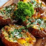 Garlic Parmesan Sweet Potato Wedges Recipe