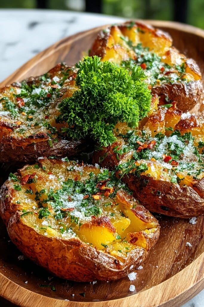 Garlic Parmesan Sweet Potato Wedges Recipe