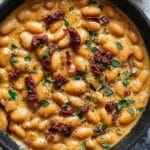 Creamy Tuscan Butter Beans with Sun-Dried Tomatoes and Basil Recipe