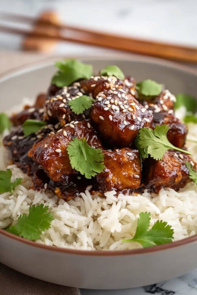 Honey BBQ Chicken Rice Recipe