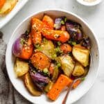 Miso Glazed Roasted Root Vegetables Recipe
