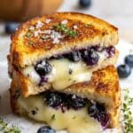 Crispy Blueberry Lemon Thyme Grilled Cheese Sandwich Recipe