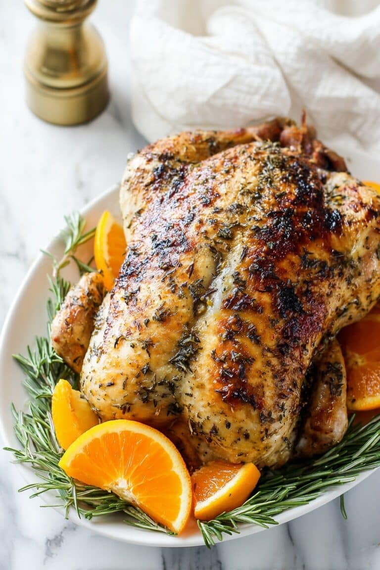 Roasted Turkey Breast with Herbs and Garlic Recipe
