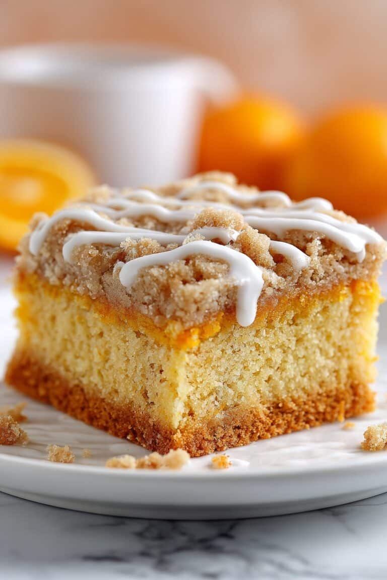Pumpkin Coffee Cake with Cinnamon Streusel and Vanilla Drizzle Recipe