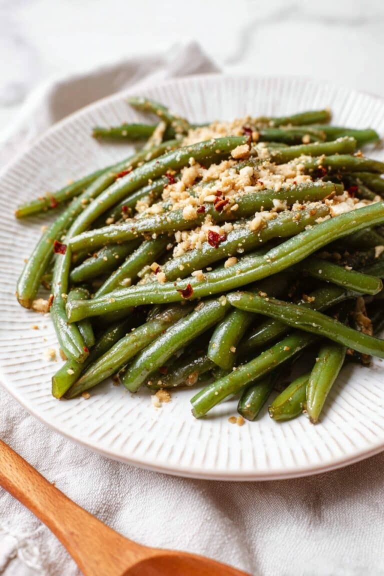 Instant Pot Green Beans with Garlic and Almonds Recipe