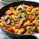 Fusilli with Mushroom and Roasted Butternut Squash Recipe