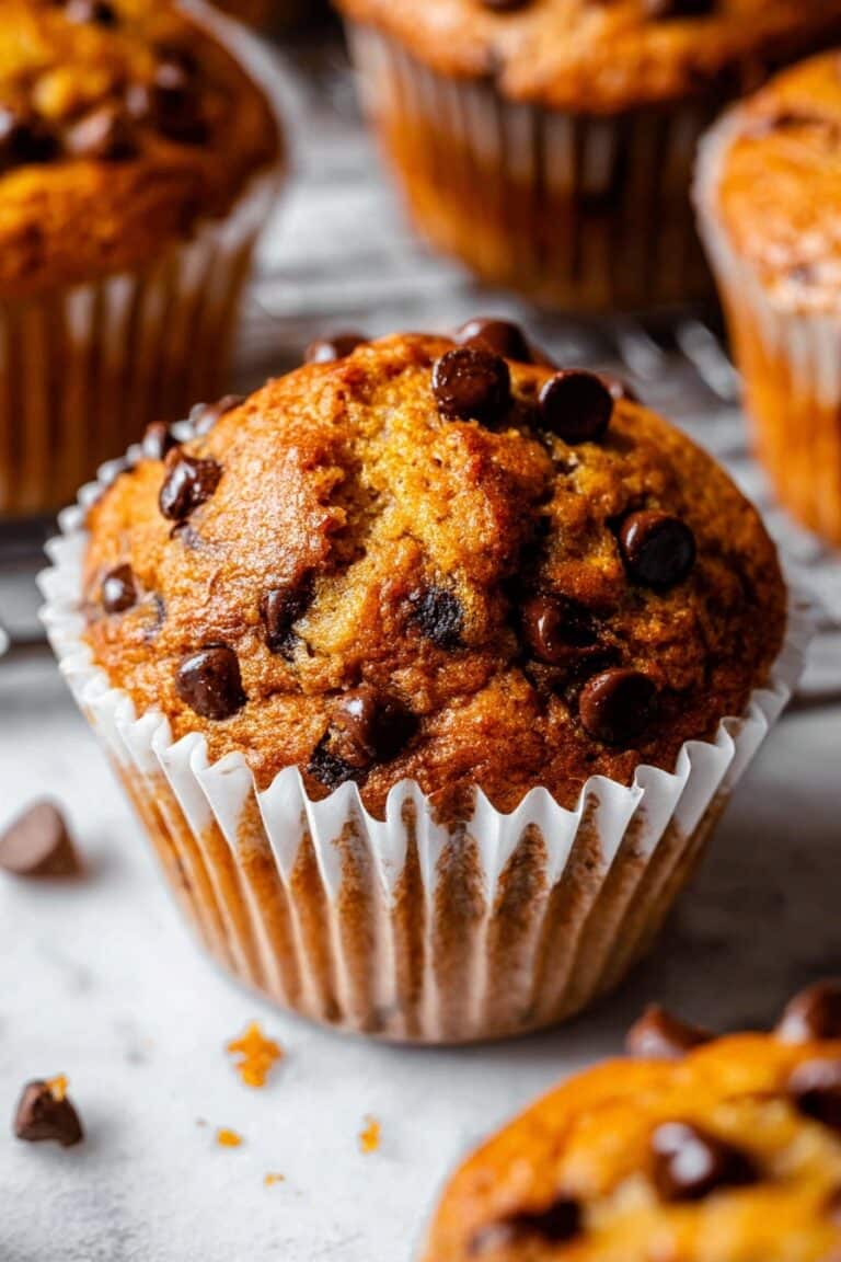 Pumpkin Chocolate Chip Muffins Recipe