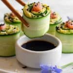 Smoked Salmon Cucumber Roll with Avocado Recipe