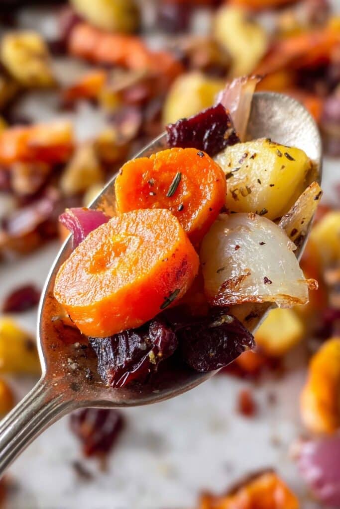 Maple Dijon Roasted Carrots and Apples Recipe