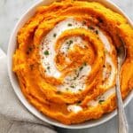 Creamy Savory Mashed Sweet Potatoes Recipe