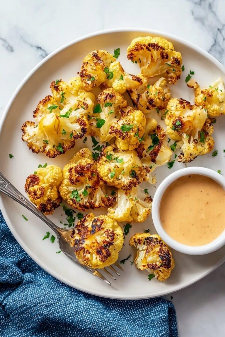 Crispy Air Fryer Cauliflower Without Breading Recipe