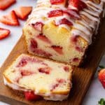Strawberry Bread with Powdered Sugar Glaze Recipe