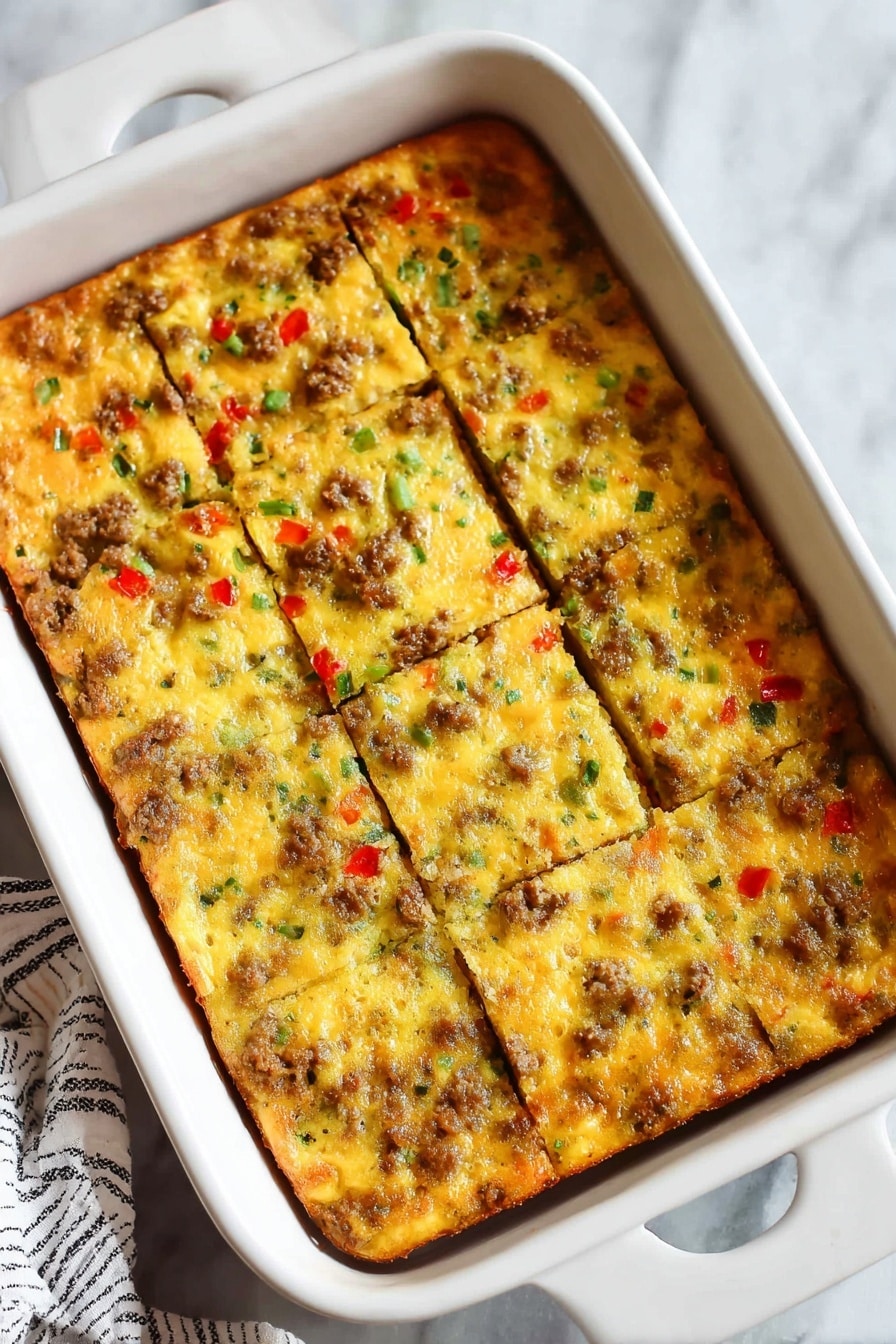 Sausage and Cheddar Breakfast Casserole Recipe